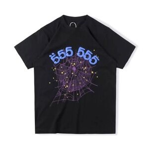 Sp5der 555 555 Spider Web‎ Graphic Tee Black XL New With Tags